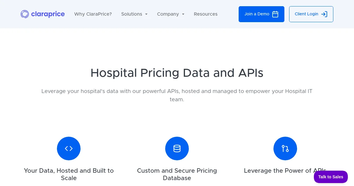ClaraPrice GFE pricing page
