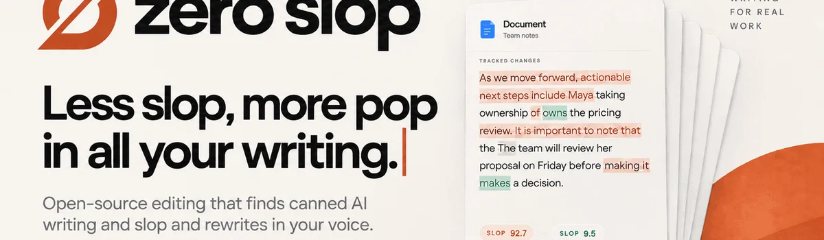 Zero SLop header image
