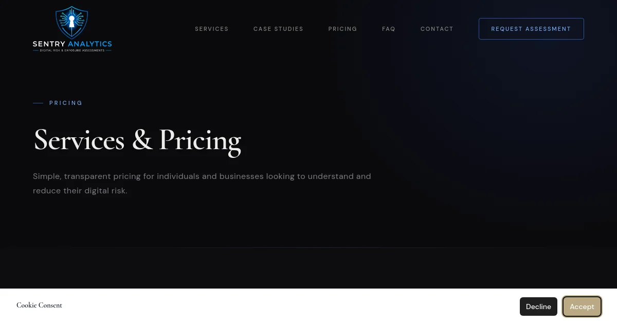 Sentry Analytics pricing page