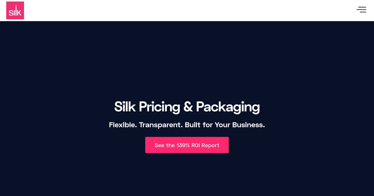 Silk pricing page