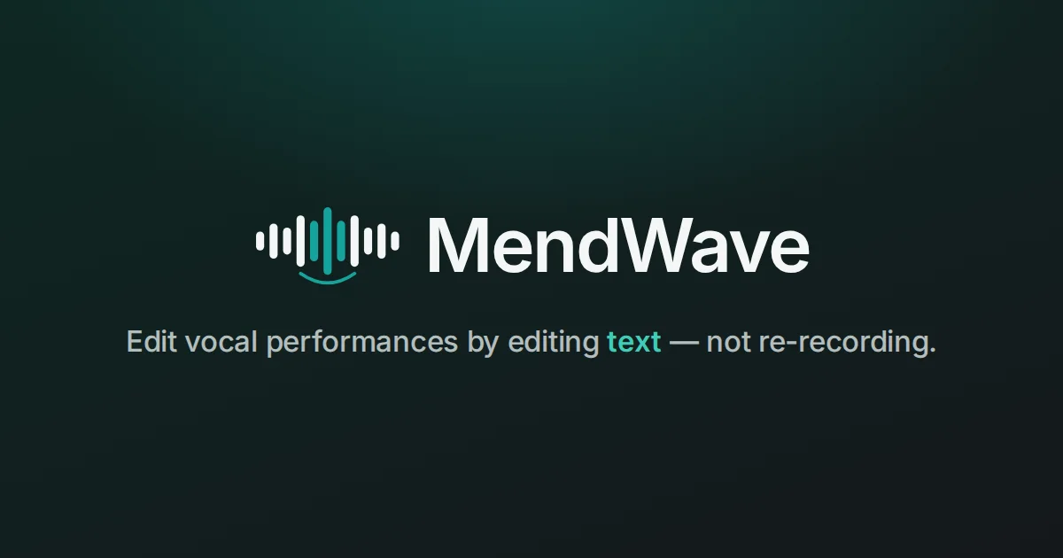 Mendwave header image