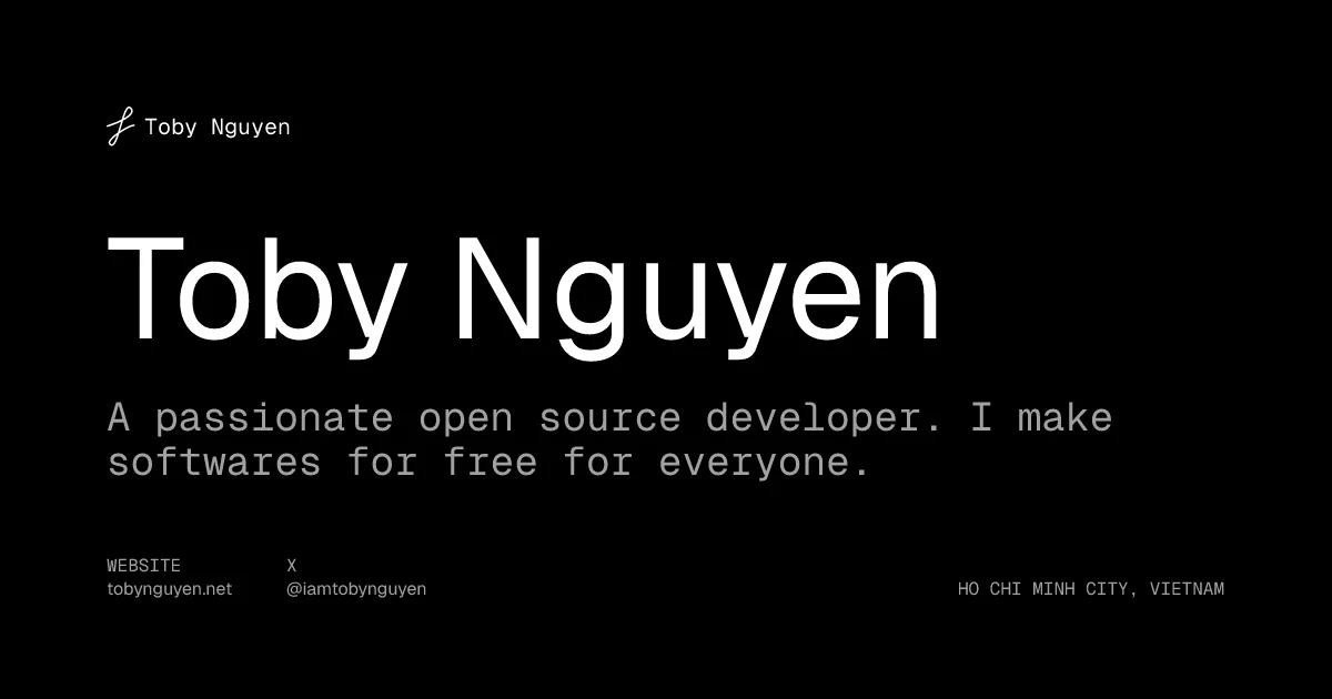 Toby Nguyen's Works header image