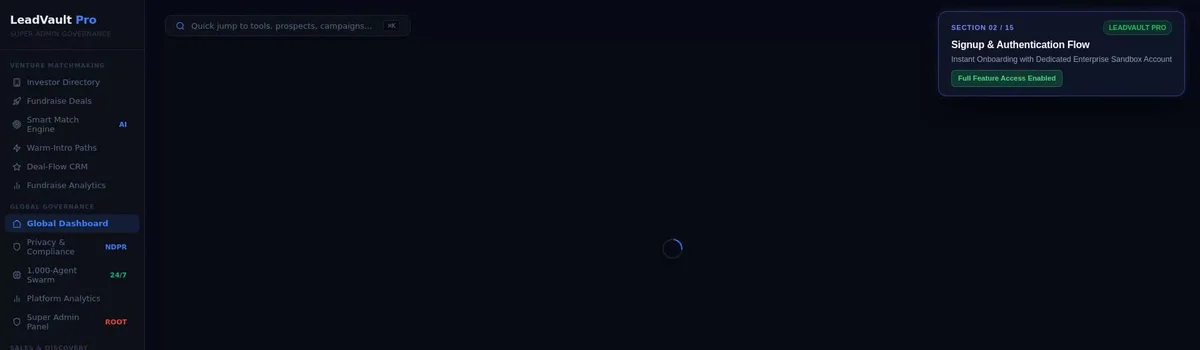 LeadVault header image