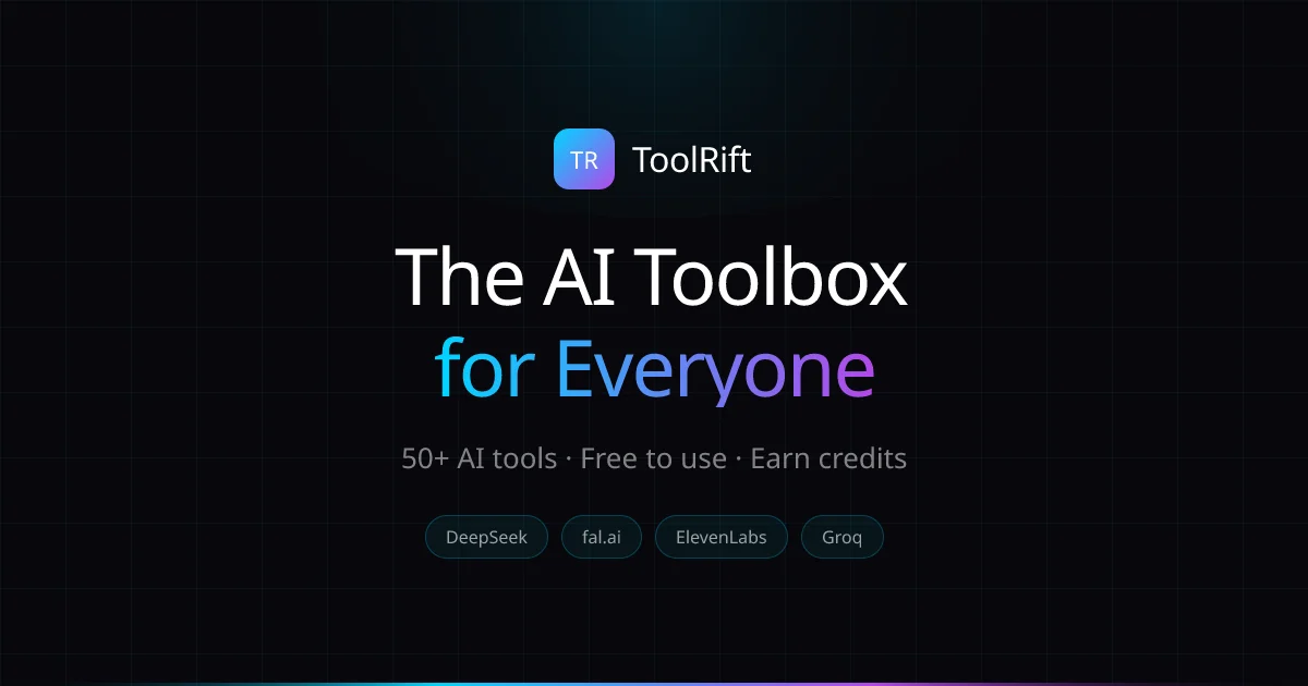 Toolrift header image
