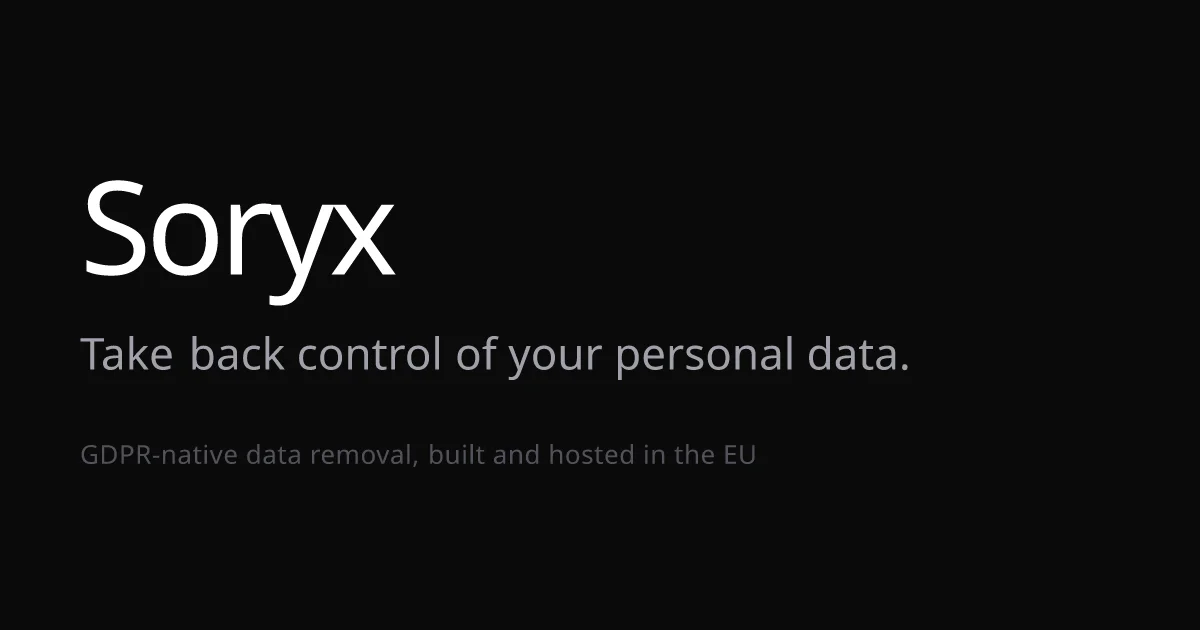 Soryx header image