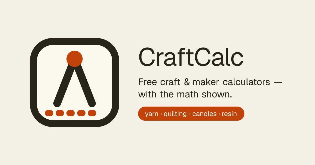 Craftcalc header image