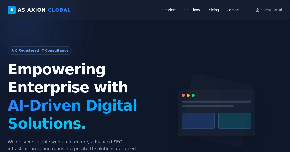 As Axion Global pricing page