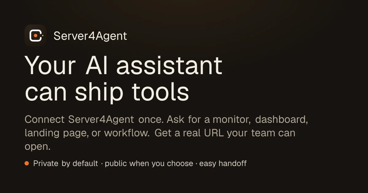 Server4Agent header image