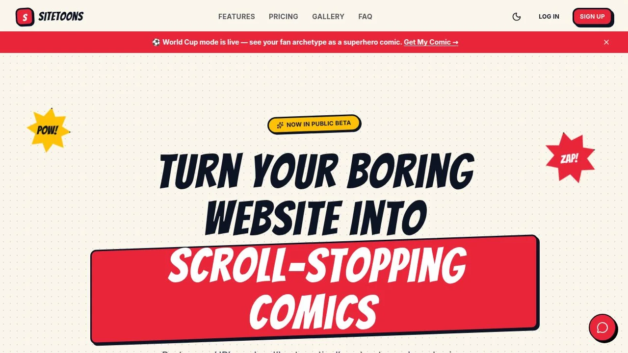 Sitetoons header image