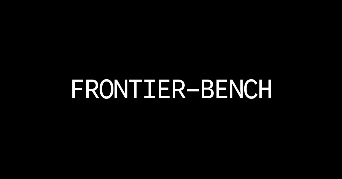 Frontierbench header image