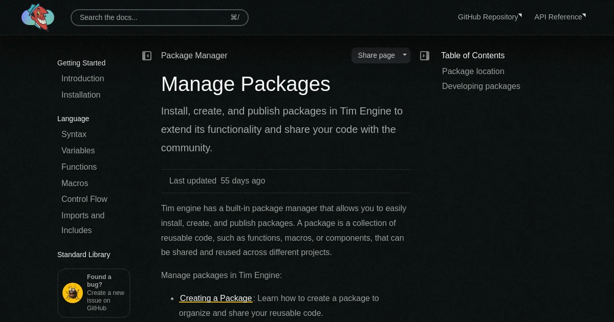 Tim Engine pricing page