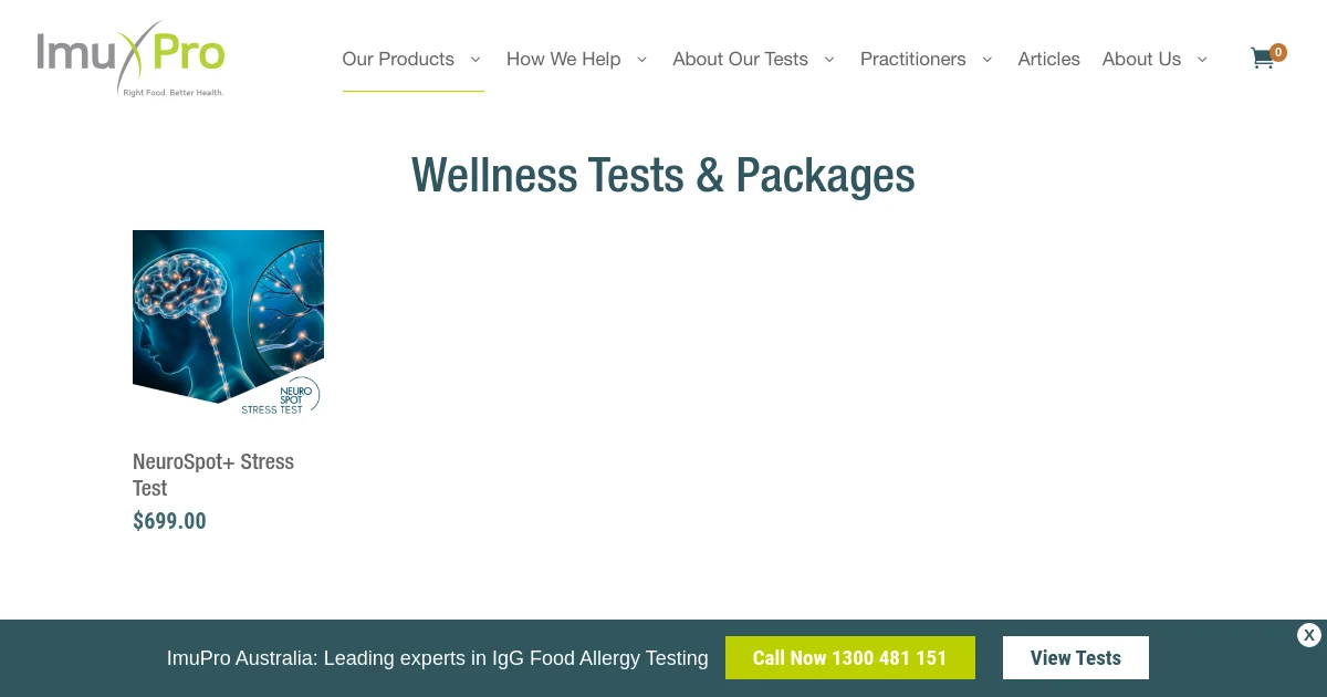 ImuPro Australia & New Zealand pricing page