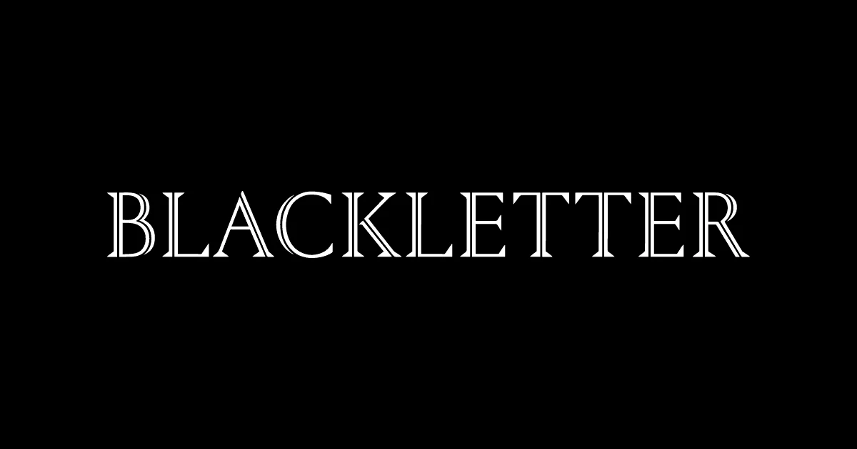 Blackletter header image