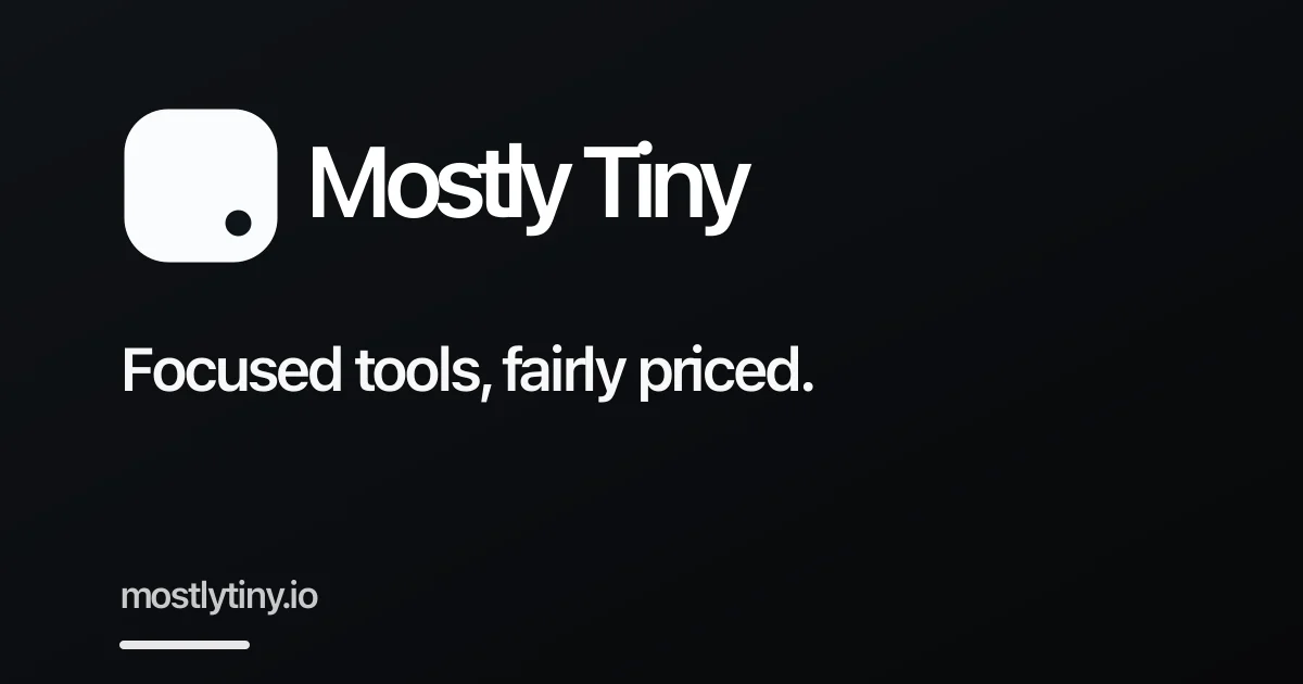 Mostly Tiny header image
