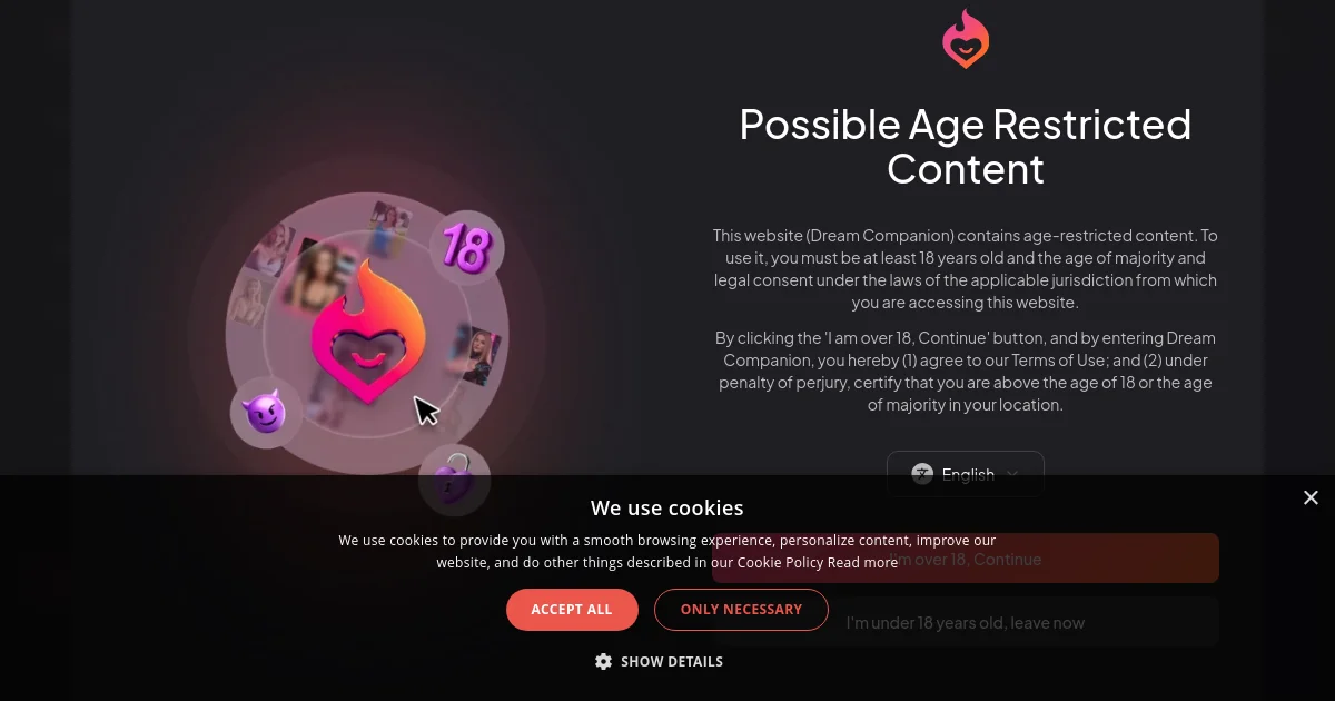 Dream Companion pricing page