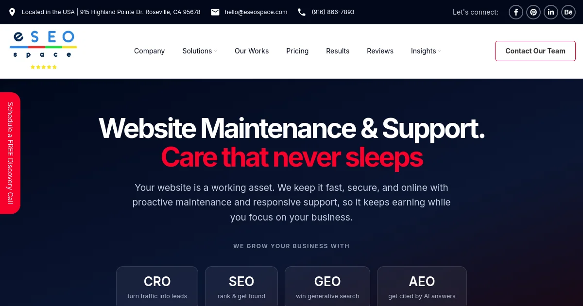 eSEOspace pricing page