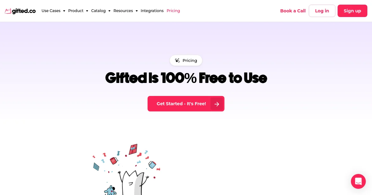 Gifted pricing page