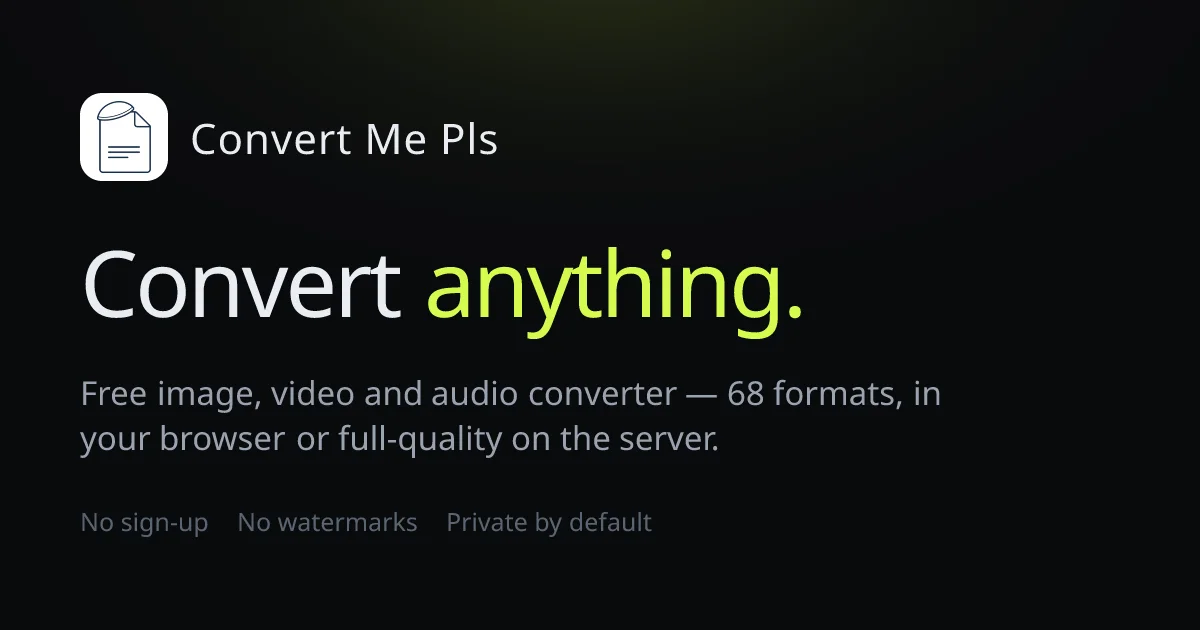 Convert Me Pls header image