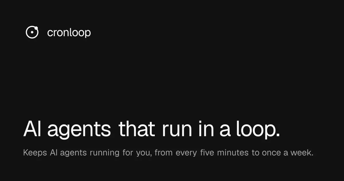 Cronloop header image