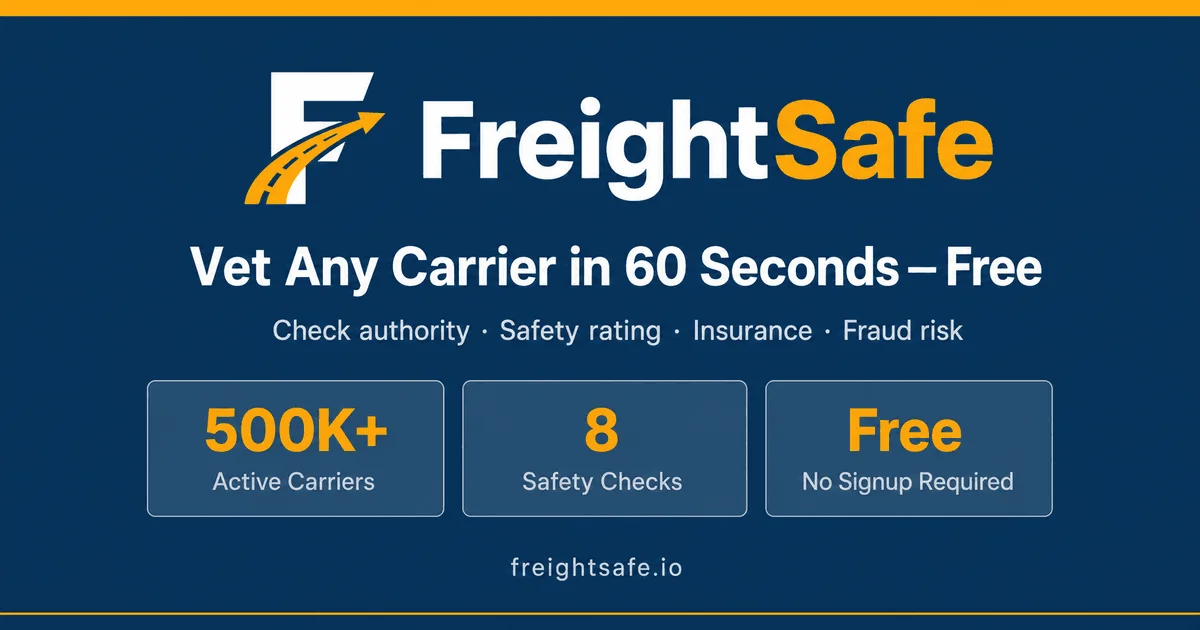 Freightsafe header image