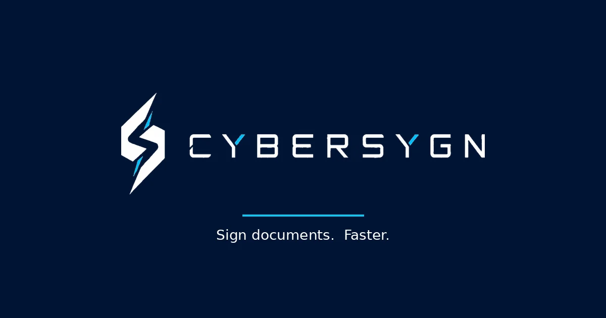 Cybersygn header image