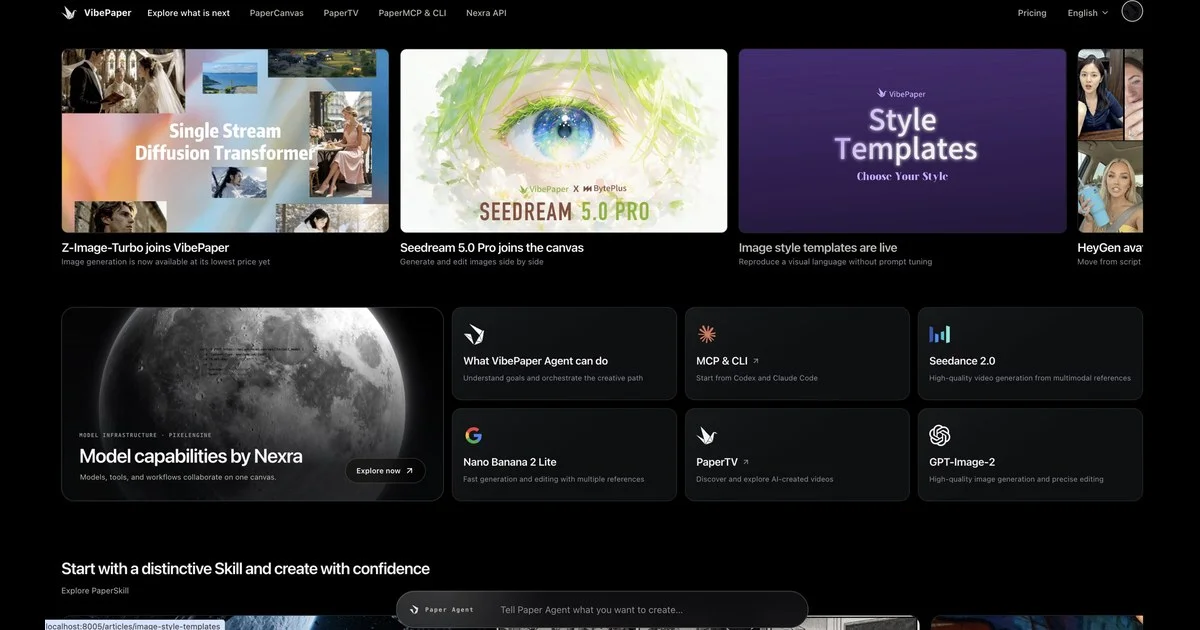 VibePaper Global header image