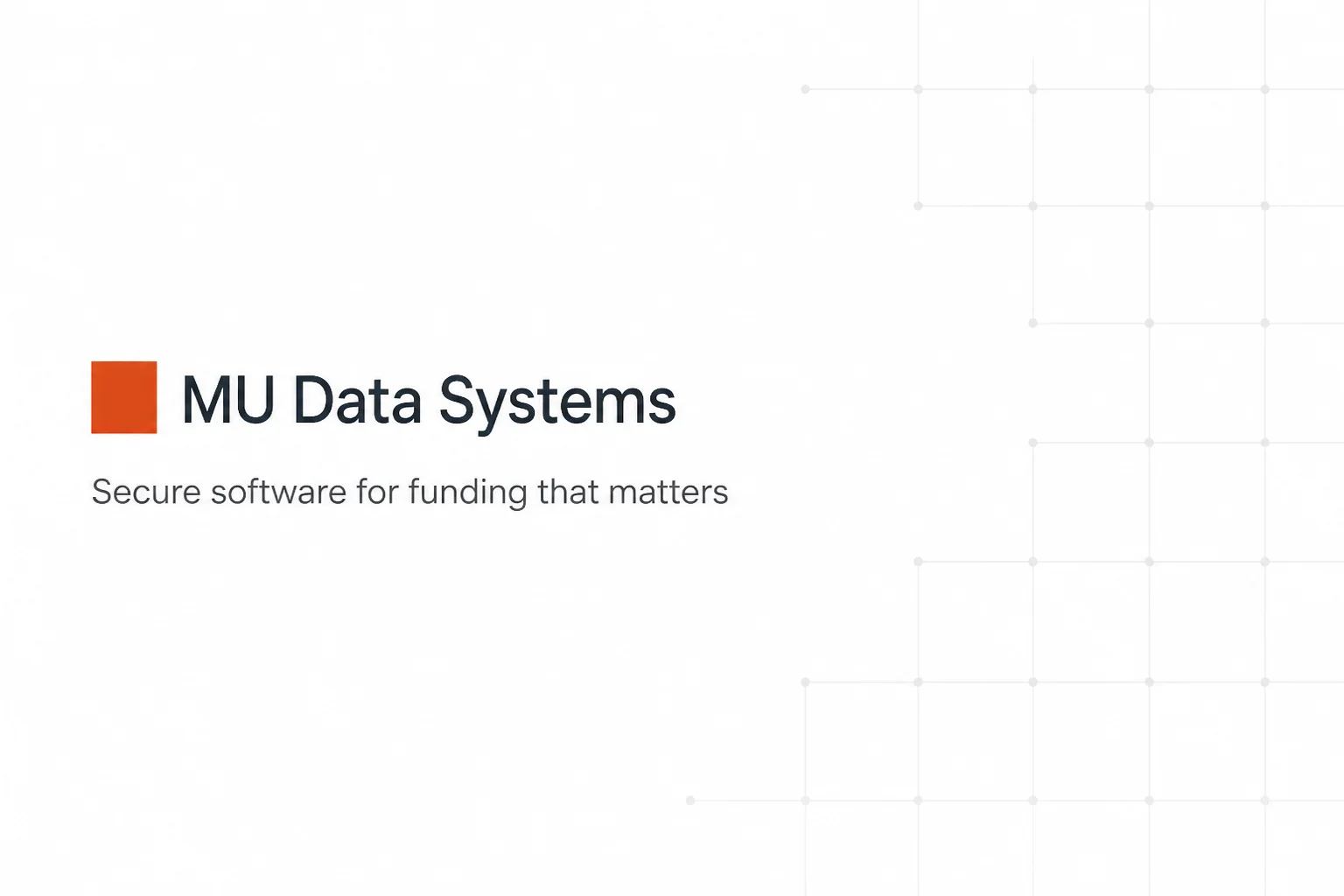 Mu Data Systems header image