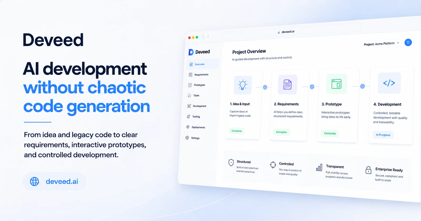 Deveed AI Solutions header image