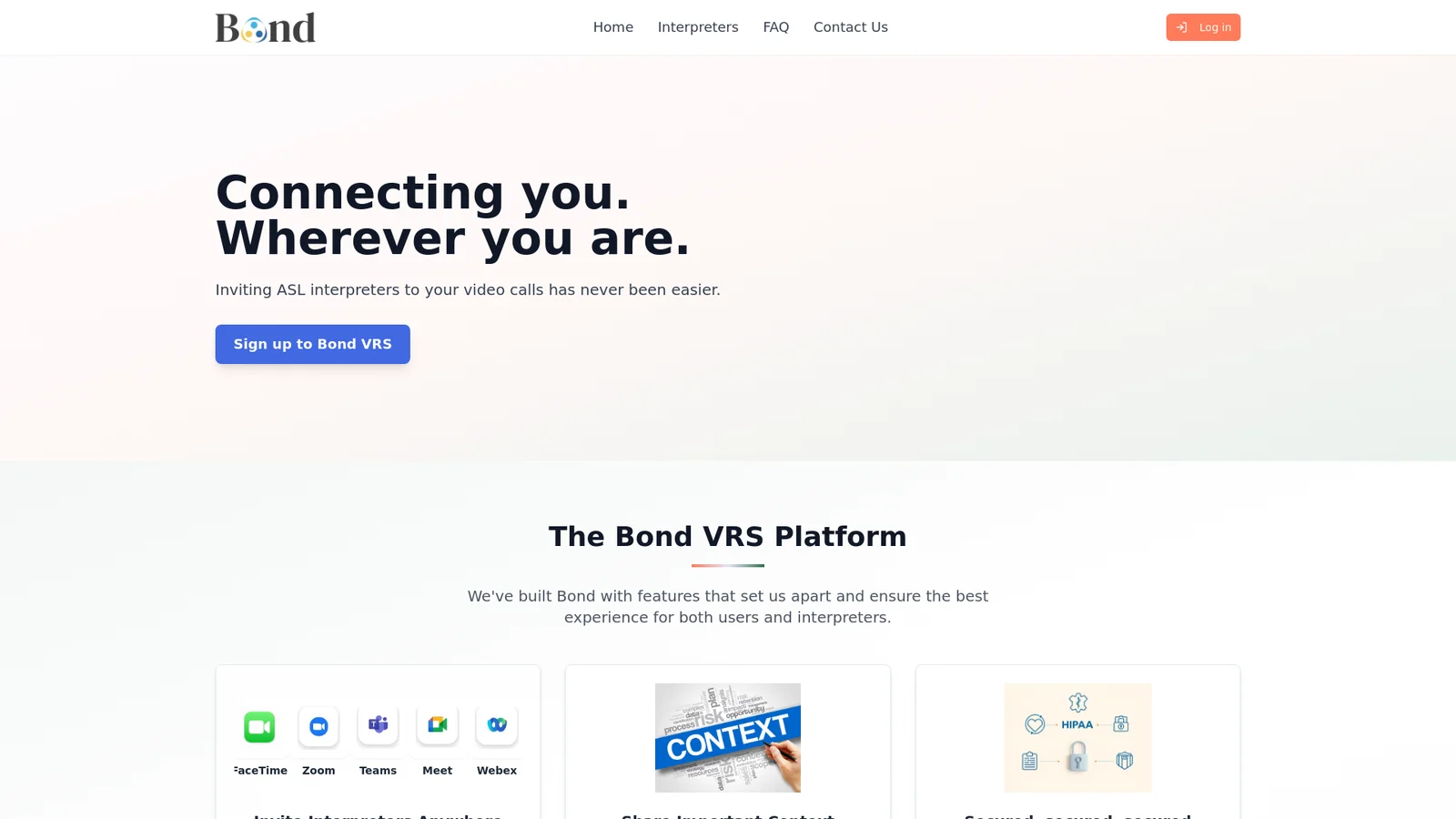BondVRS header image