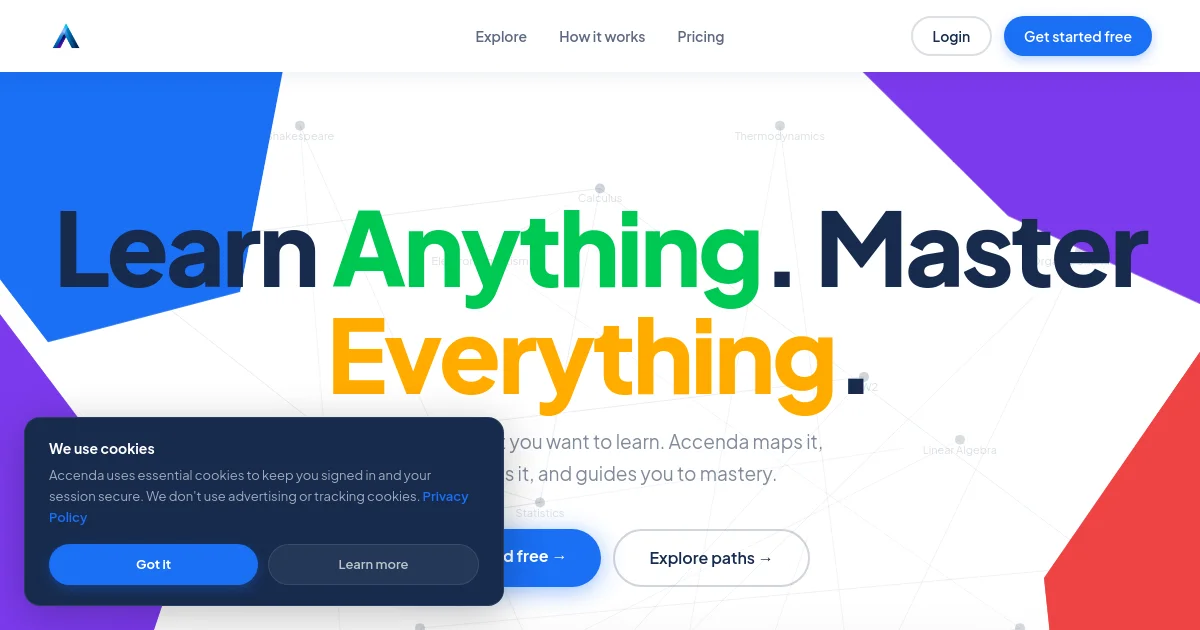 Accenda pricing page