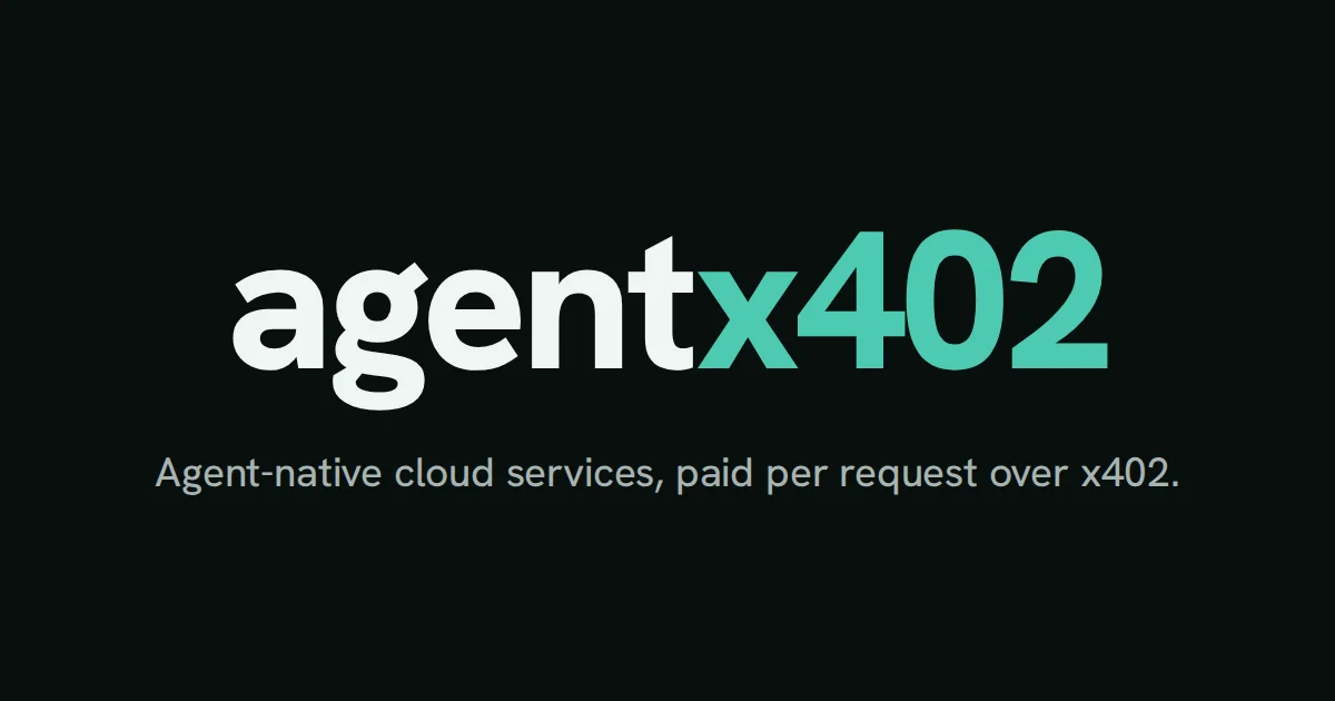 Agentx402 header image