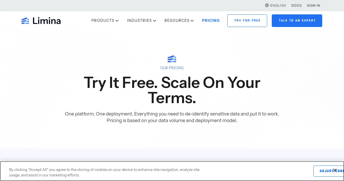 PrivateGPT pricing page