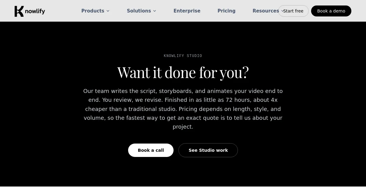 Knowlify pricing page