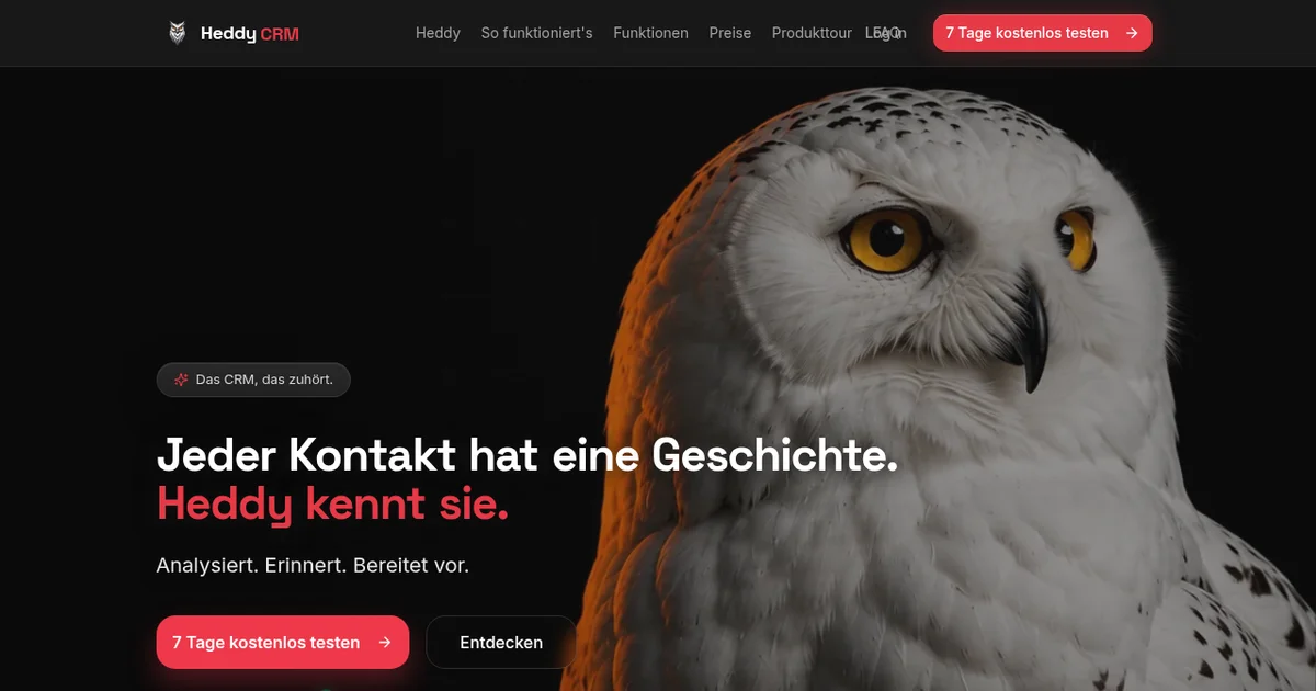 Hedwig Crm header image