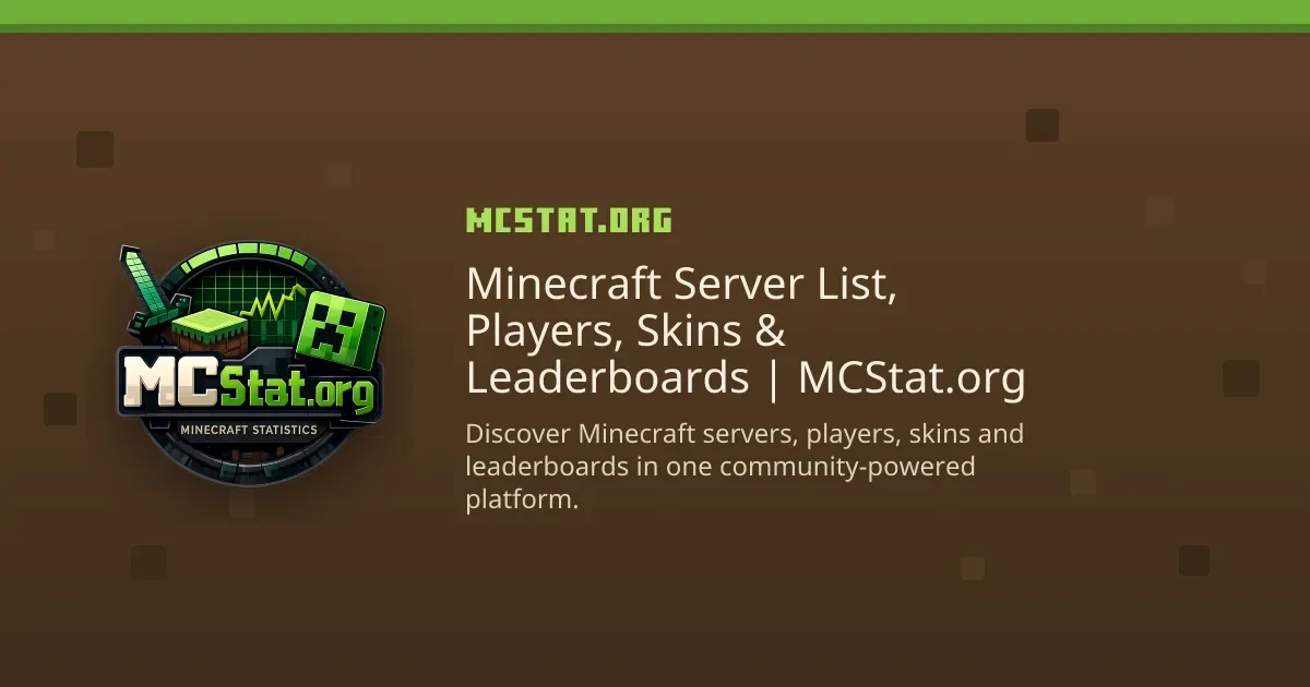 MCStat.org header image