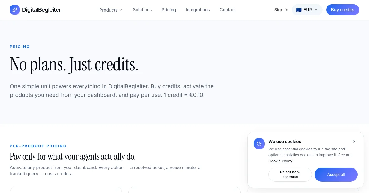 Digitalbegleiter pricing page