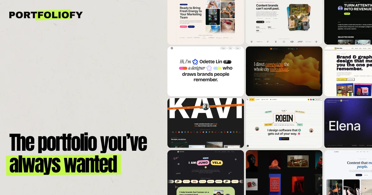 Portfoliofy header image