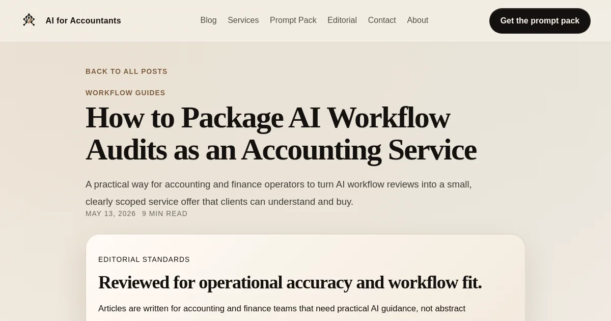 Aiforaccountants pricing page