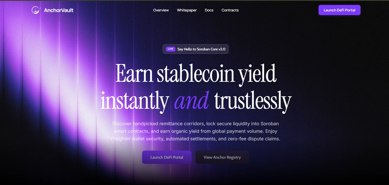 Anchor vault header image
