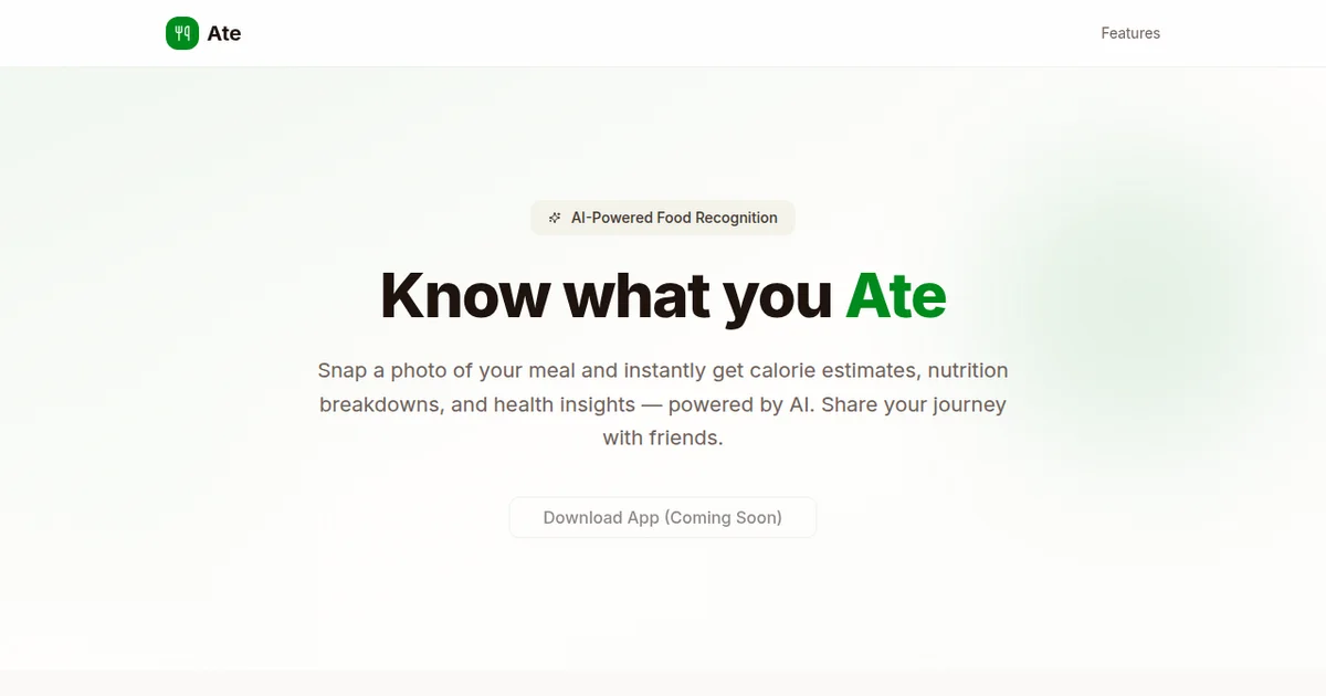 Ateapp header image