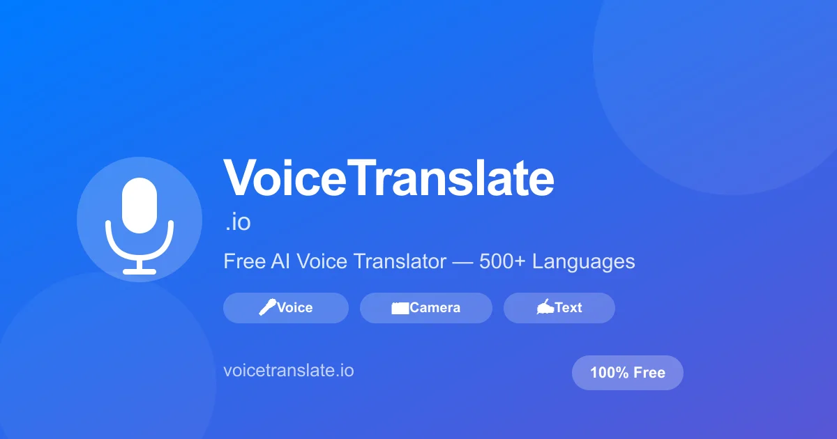 Voicetranslate header image