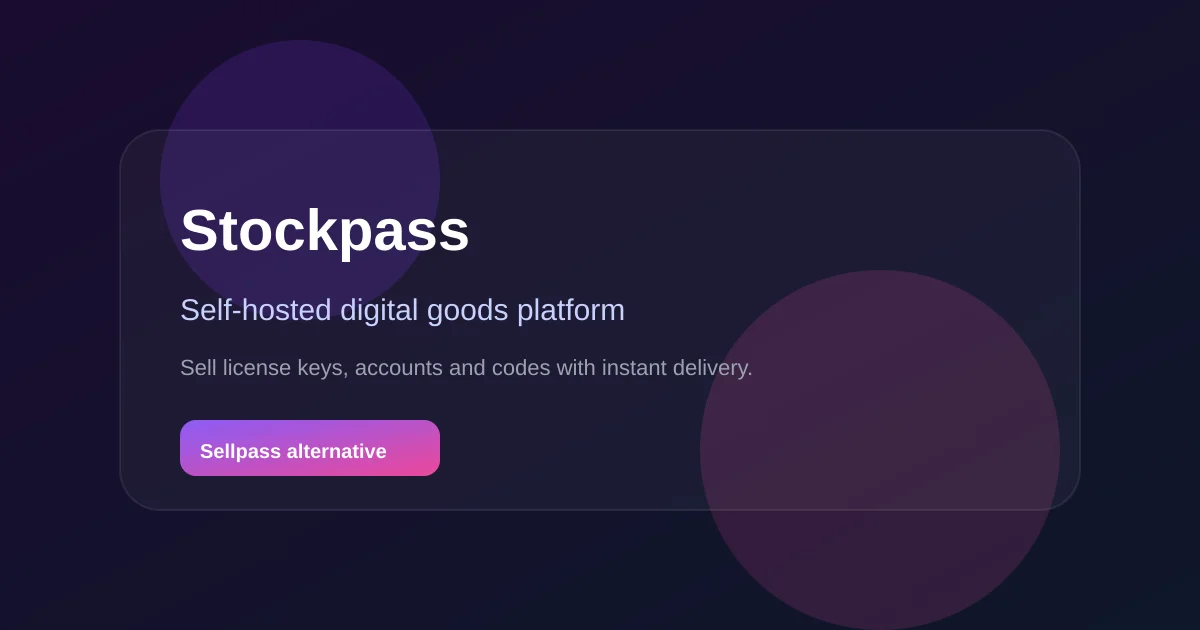 Stockpass header image