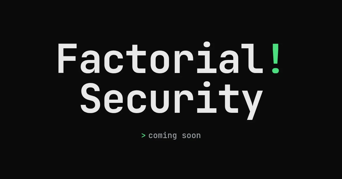 Factorial Cyber Security header image