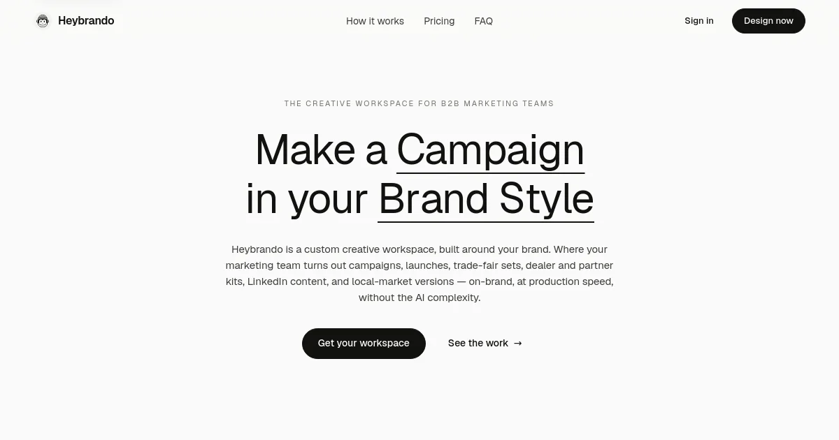 Heybrando pricing page