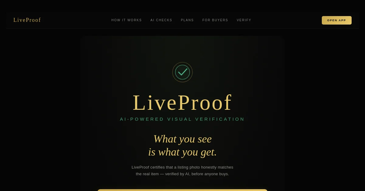 Liveproof pricing page