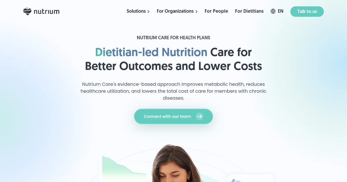 Nutrium pricing page