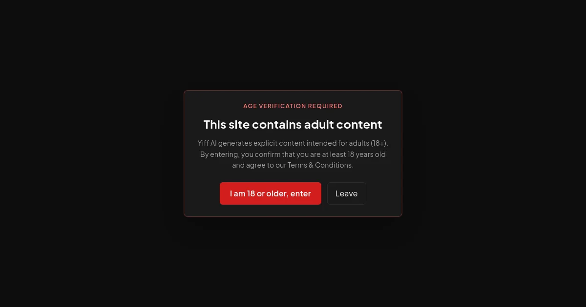 Yiff AI pricing page