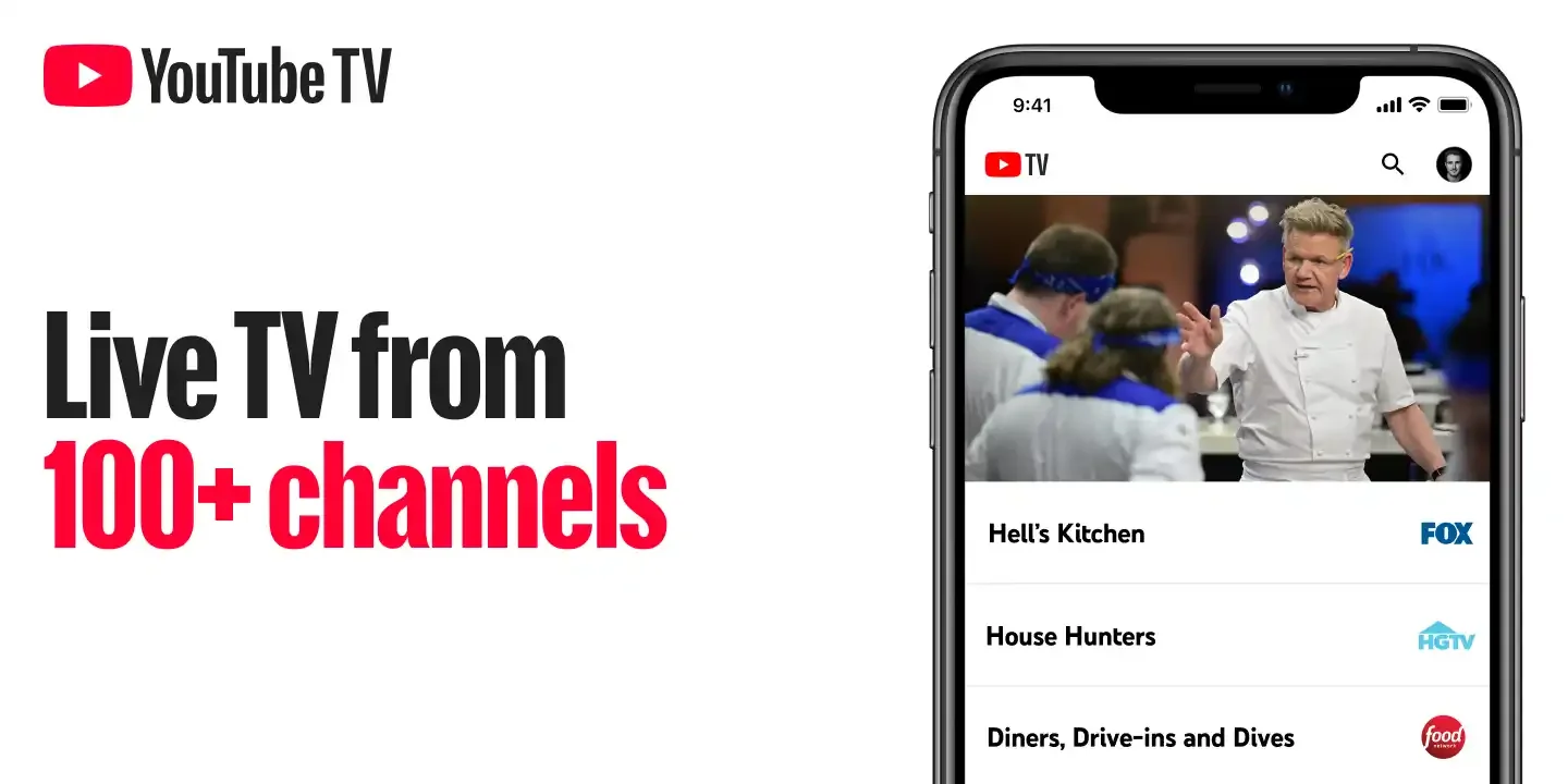 YouTube TV header image