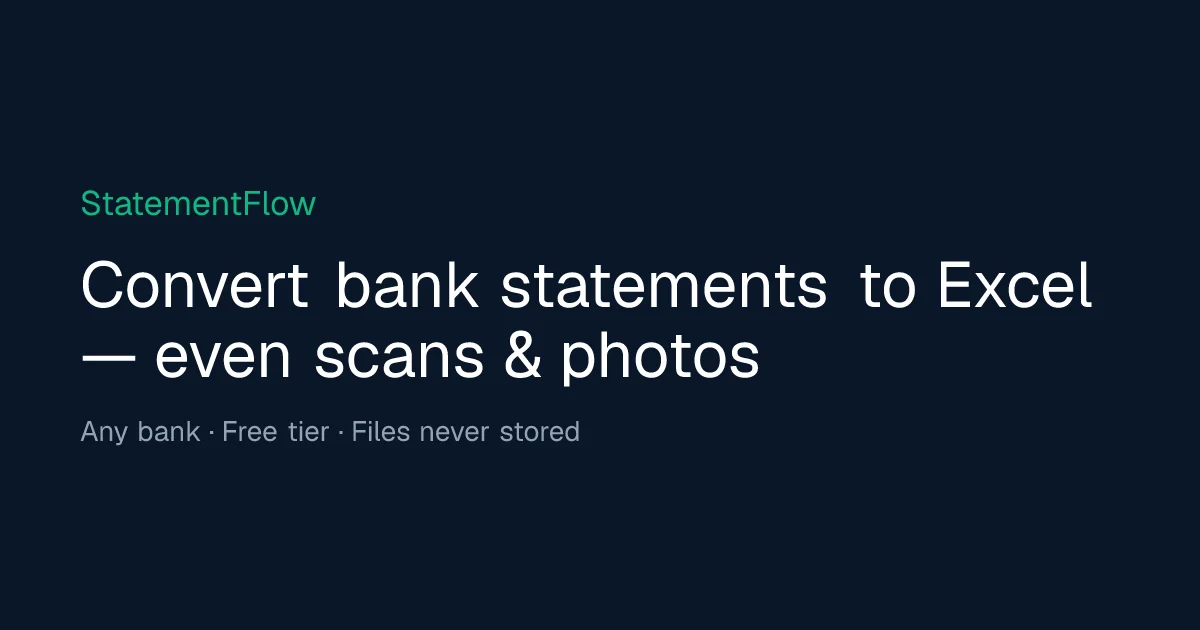 Statementflow header image