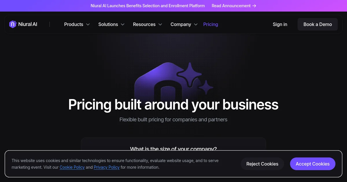 Niural, . pricing page